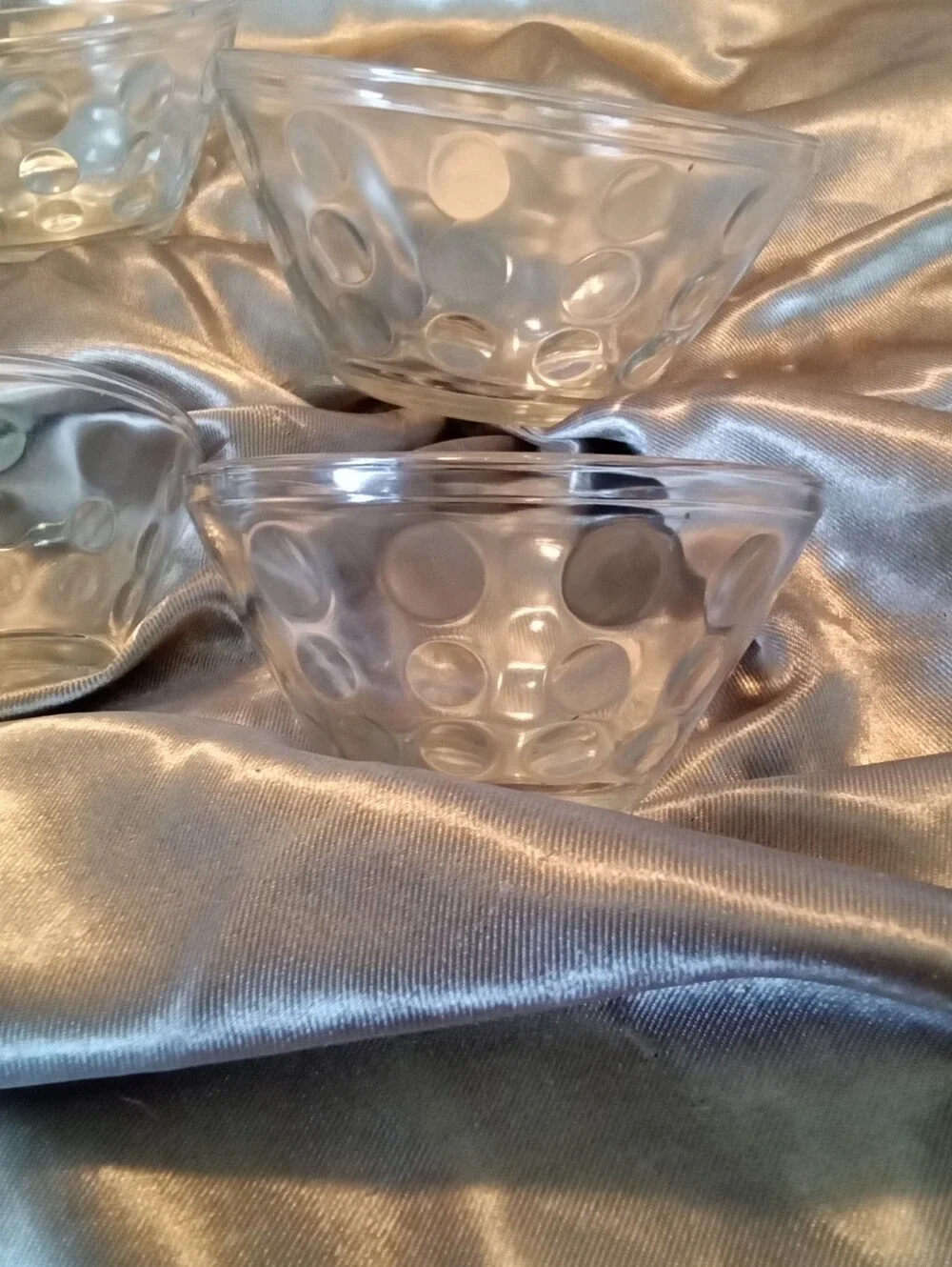 #7051 Set of Clear Glass Nesting Bowls